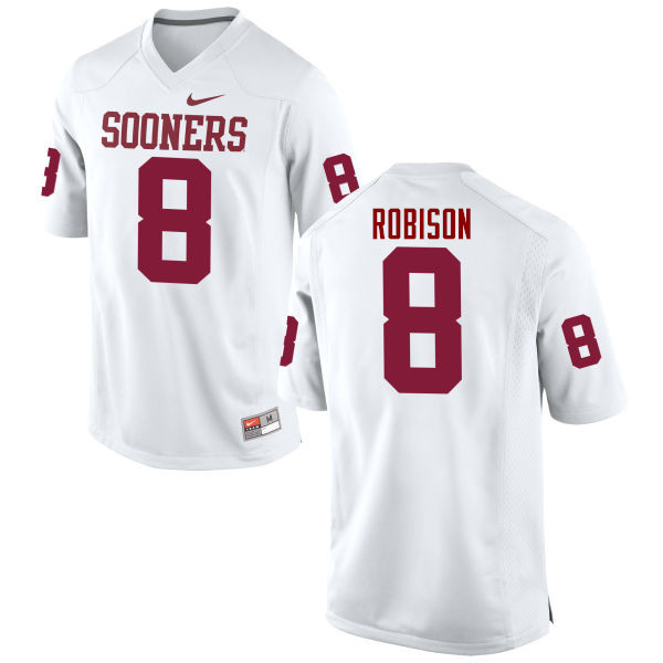 Oklahoma Sooners #8 Chris Robison College Football Jerseys Game-White
